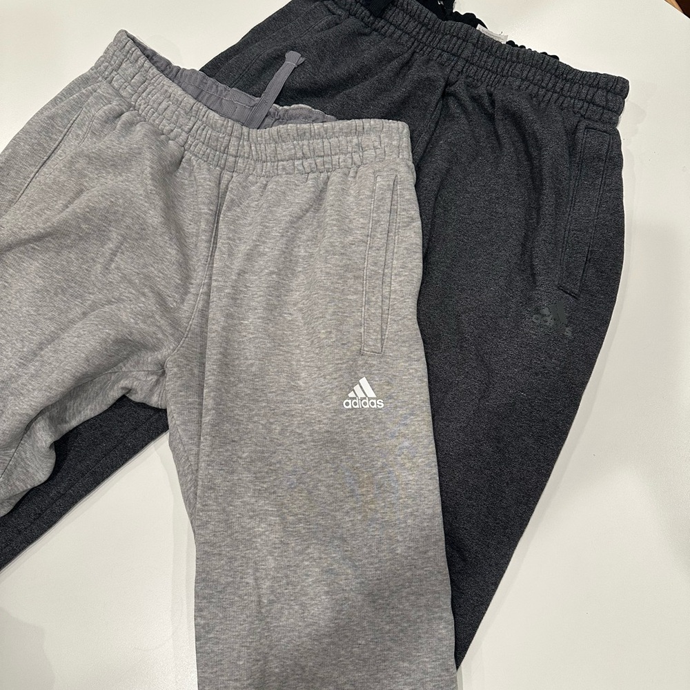 Adidas Gray and Dark Charcoal Joggers